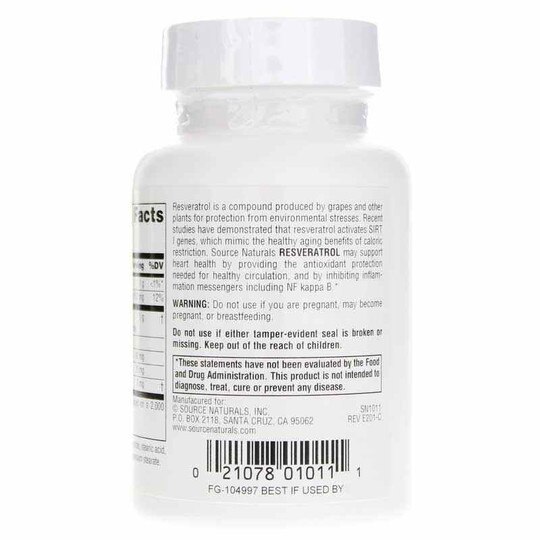 Resveratrol 40 Mg Tablets, SNN